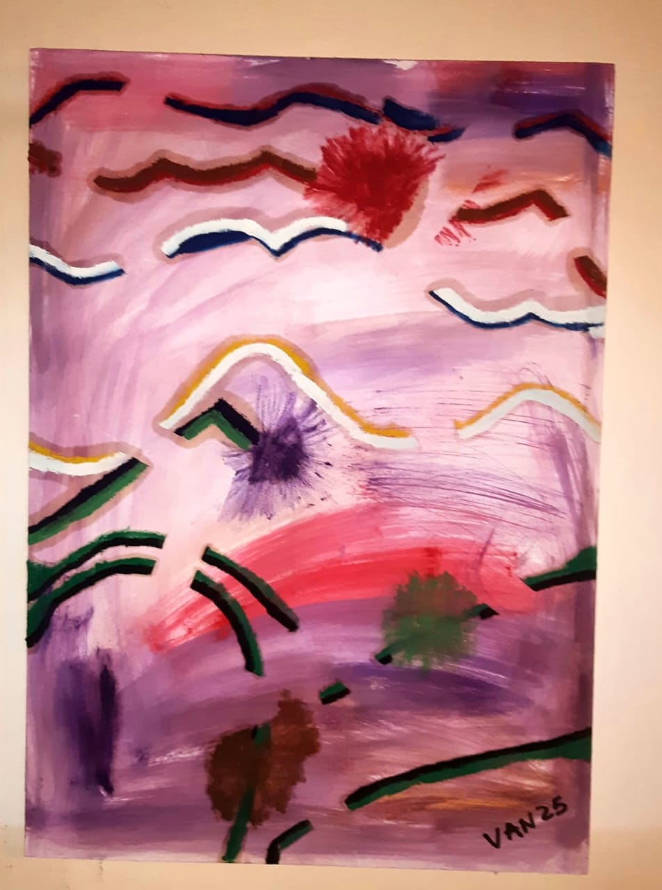 Cuadro abstracto de muestra 12